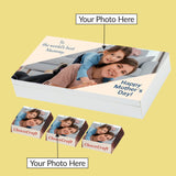 Elegant Mother's Day Gift Personalised with Photo (with Wrapped Chocolates)