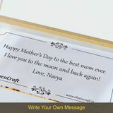 Elegant Mother's Day Gift Personalised with Photo (with Wrapped Chocolates)