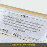 Unique Mother's Day Gift Personalised with Photo (with Wrapped Chocolates)