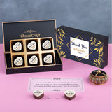 Vintage Floral Design Thank You Gift Box (with Printed Chocolates)