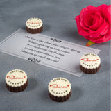 Elegant Floral I Love You Chocolate Gift Box Personalized with Photo (with Printed Chocolates)