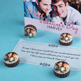 Beautiful Valentine's Day Chocolate Gift Box with Photo on Chocolates (with Printed Chocolates)