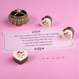 Red Hearts I Love You Chocolate Gift Box Personalized with Picture (with Printed Chocolates)