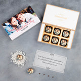 Beautiful Valentine's Day Chocolate Gift Box with Photo on Chocolates (with Printed Chocolates)