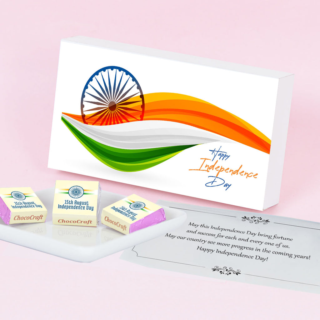 Beautiful Independence Day Gift (with Wrapped Chocolates)