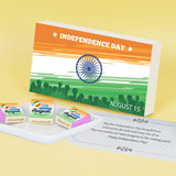 Tricolour Design Gift for Independence Day with Wrapped Chocolates