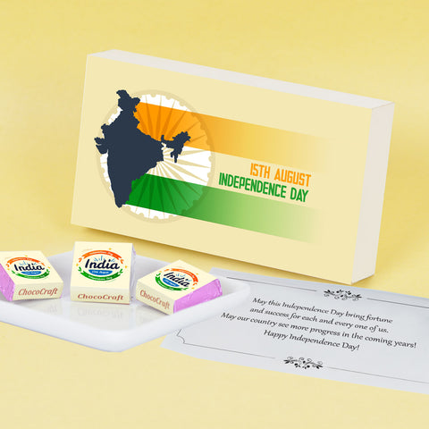 Special Chocolate Gift for Independence Day  (with Wrapped Chocolates)