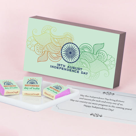 Independence Day Gift with Special Wrapped Chocolates