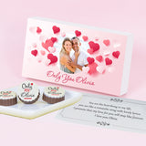Romantic Gift Box with Chocolates Personalized with Photo (with Printed Chocolates)