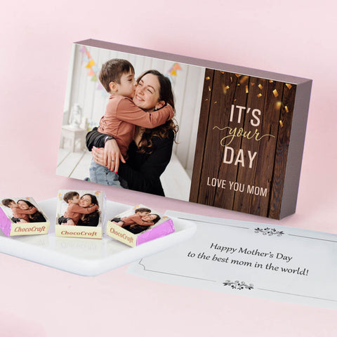 Beautiful Personalised Gift for Mother's Day (with Wrapped Chocolates)
