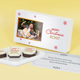 Snowflake Design Christmas Gift Box with Printed Chocolates