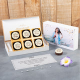 Beautiful Personalized New Year Gift with Printed Chocolates