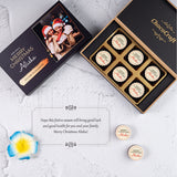Personalised Merry Christmas Gift Box with Printed Chocolates