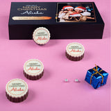 Personalised Merry Christmas Gift Box with Printed Chocolates