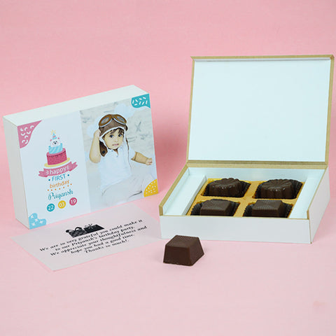 Birthday Return Gifts - 4 Chocolate Box - Assorted Chocolate (Sample)