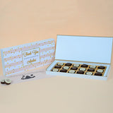Birthday Return Gifts - 18 Chocolate Box - Alternate Printed Chocolates (Minimum 10 Boxes)