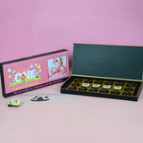 Birthday Return Gifts - 18 Chocolate Box - Middle Four Printed Chocolates (Sample)