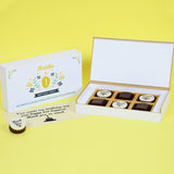 Birthday Return Gifts - 6 Chocolate Box - Alternate Printed Chocolates (Minimum 10 Boxes)