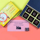 1st Birthday Invitations - 6 Chocolate Box - Assorted Chocolates (Sample)