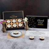 Sparkling Stars Design Thank You Gift Box with Printed Chocolates