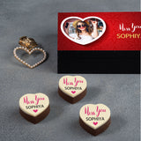 Beautiful Miss You Chocolate Gift Box Personalized with Picture (with Printed Chocolates)