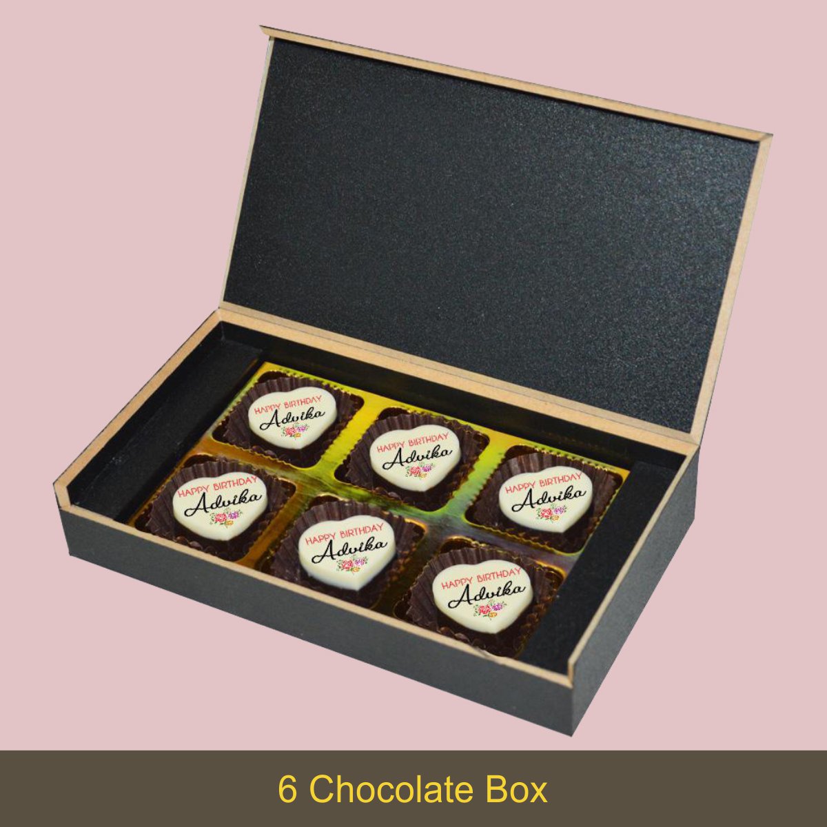 Birthday chocolate gift with photo for birthday gift for wife