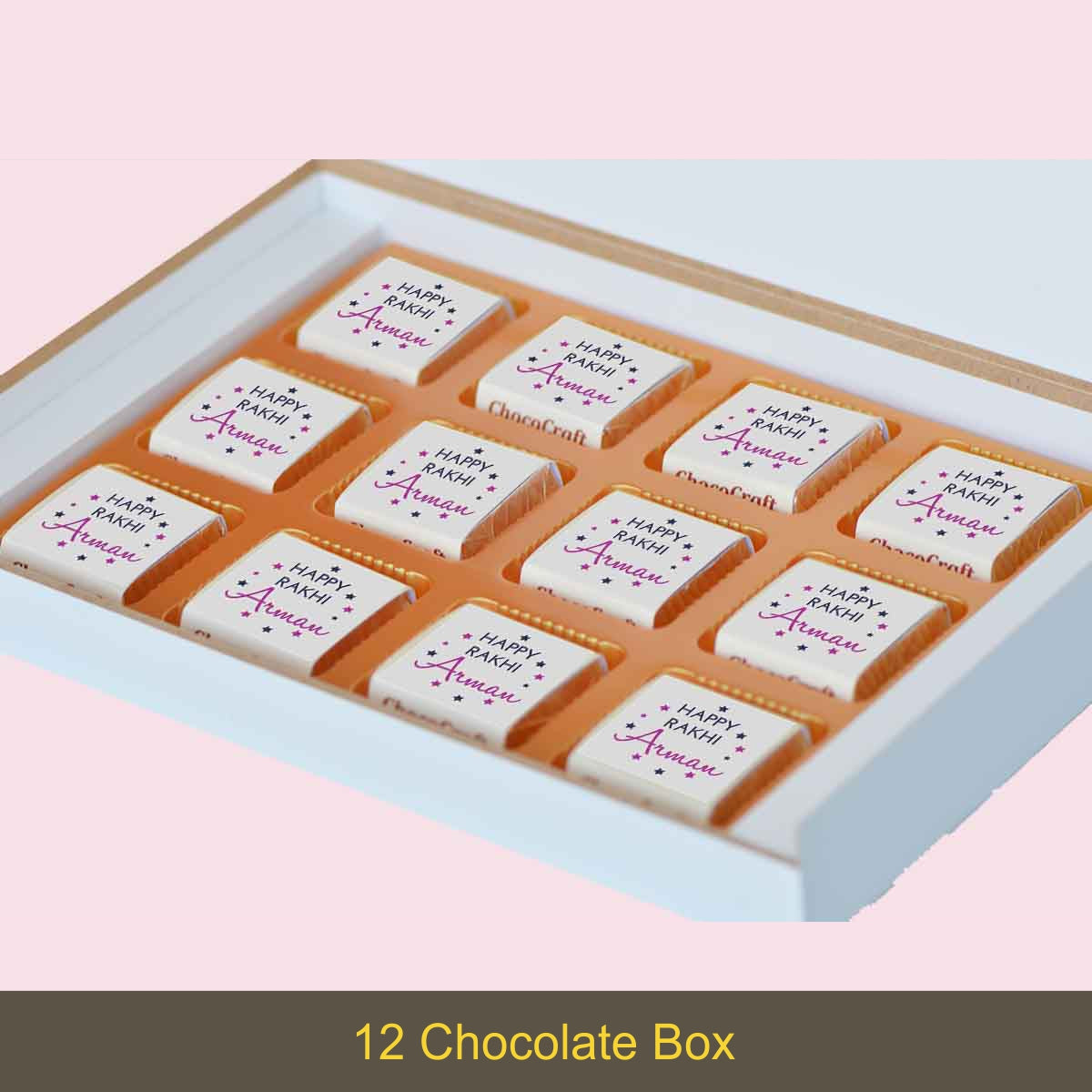 Lifestyle shot of rakhi with personalized gifts