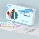 Splash of Colour I Love You Chocolate Gift Box Personalized with Photo (with Wrapped Chocolates)