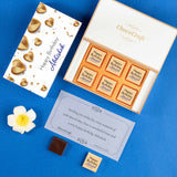 Golden Hearts Design Personalised Chocolate Box for Birthday (with Wrapped Chocolates)