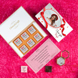 Red Hearts I Love You Chocolate Gift Box Personalized with Picture (with Wrapped Chocolates)