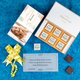 Water Color Design Personalised Chocolate Gift Box for Birthday (with Wrapped Chocolates)