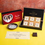 Beautiful Miss You Chocolate Gift Box Personalized with Picture (with Wrapped Chocolates)