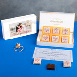 I Love You Chocolate Gift Box Personalised with Photo (with Wrapped Chocolates)