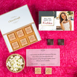Unique Wedding Proposal Chocolate Gift Personalized with Photo (with Wrapped Chocolates)