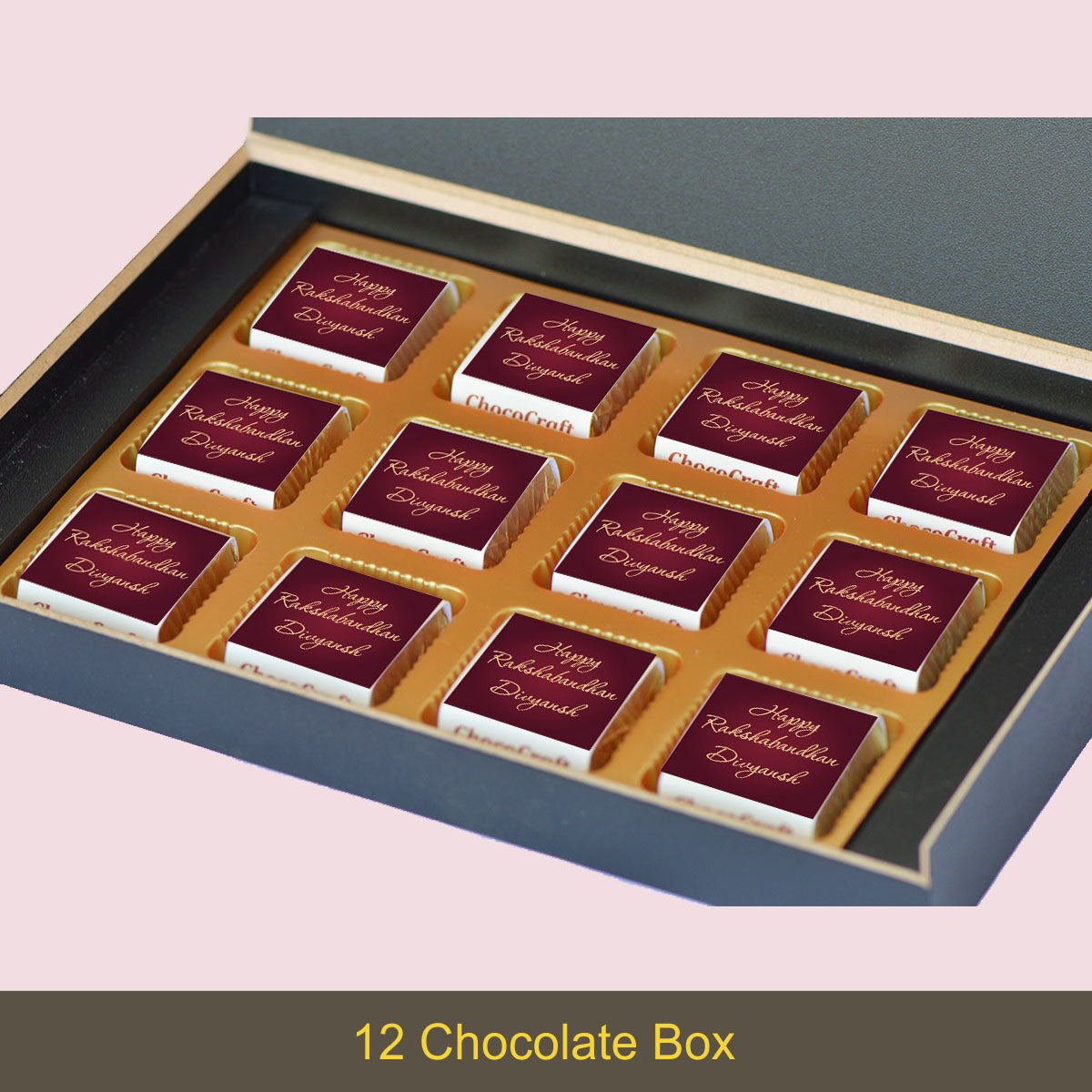 Premium wooden rakhi gift box for brother