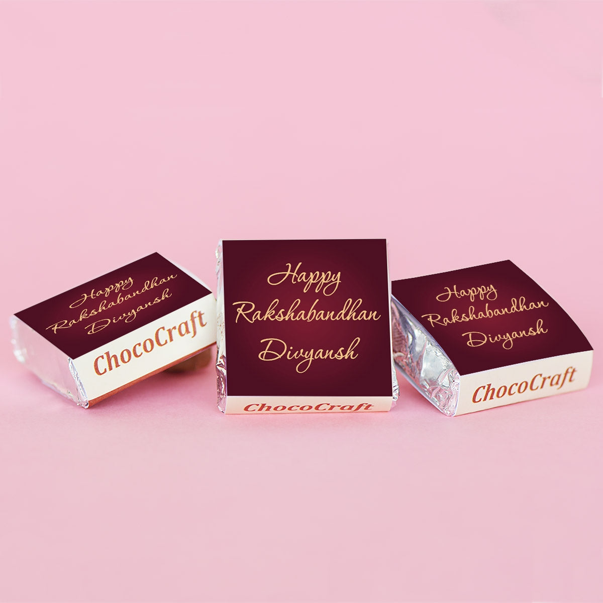 Open rakhi gift box for brother with sweets